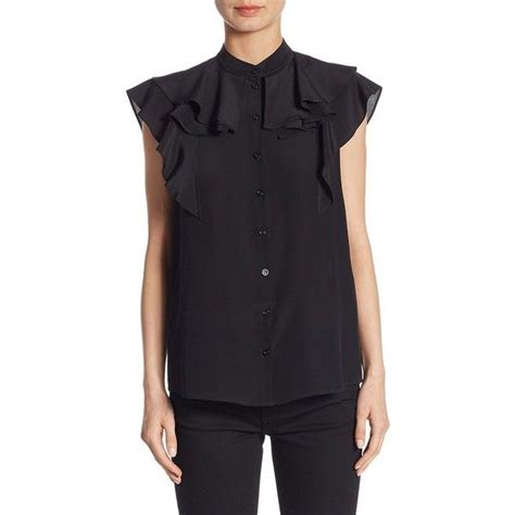 givenchy sleeveless ruffle-front top|Givenchy Tops for Women .